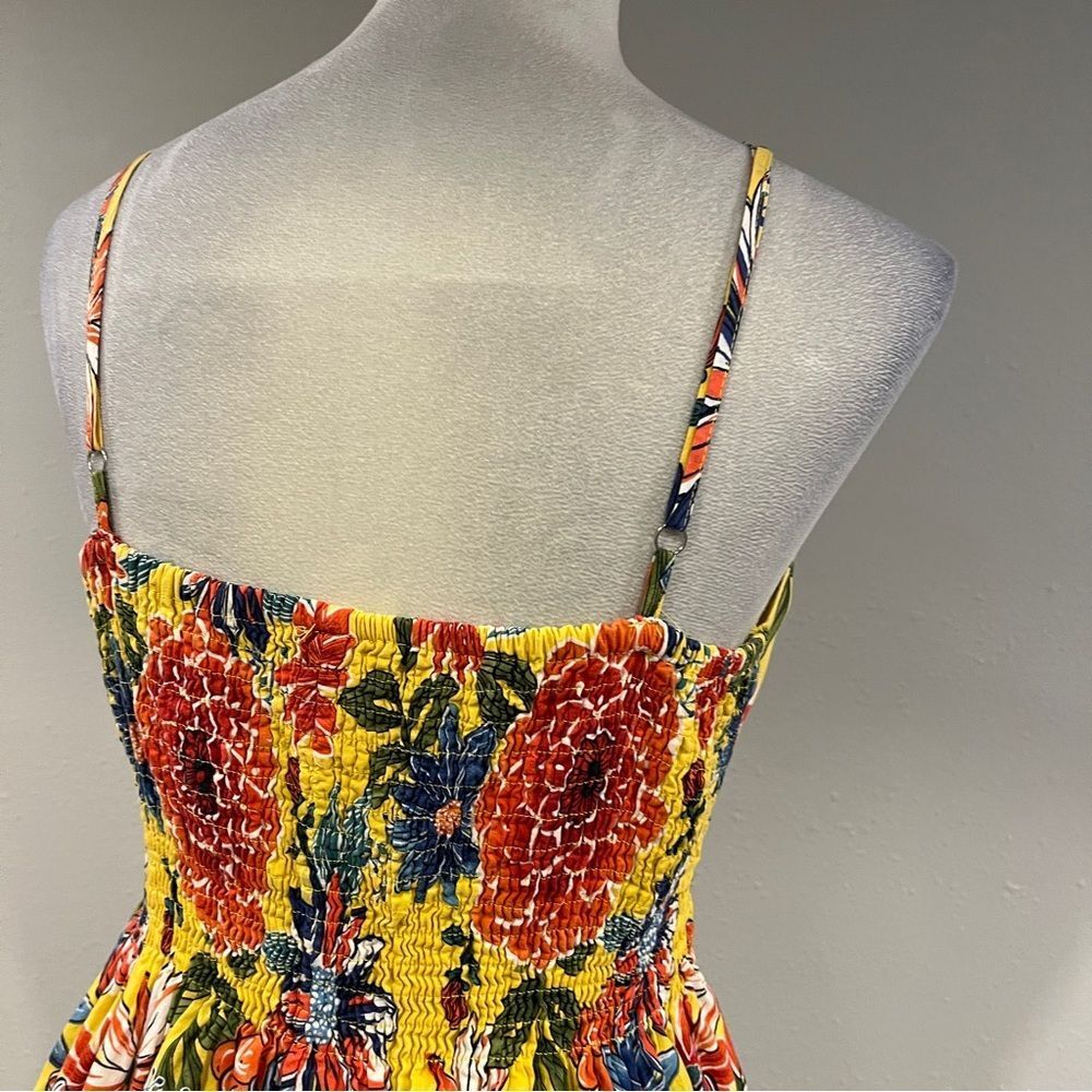 Xhilaration Floral Yellow mini Sundress with straps size small - Picture 7 of 13